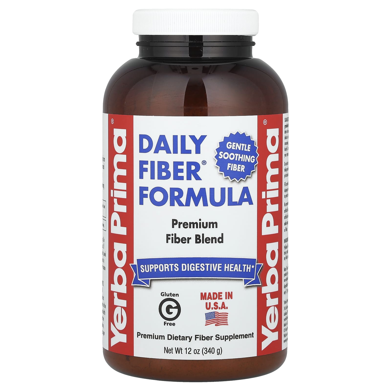 Yerba Prima, Daily Fiber® Formula, 12 oz (340 g) 
Yerba Prima, Daily Fiber® Formula, 12 oz (340 g)