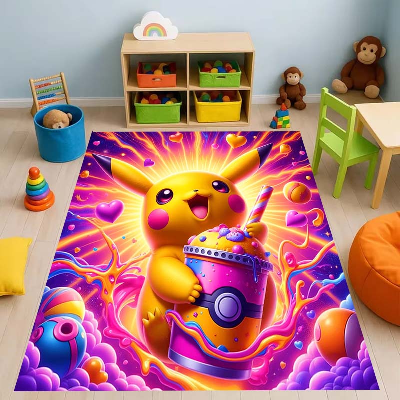 Pokémon rugs in various sizes and vibrant colors, with a thick, non-slip backing, perfect for decorating your playroom. 60x90cm
Pokémon rugs in various sizes and vibrant colors, with a thick, non-slip backing, perfect for decorating your playroom. 60x90cm