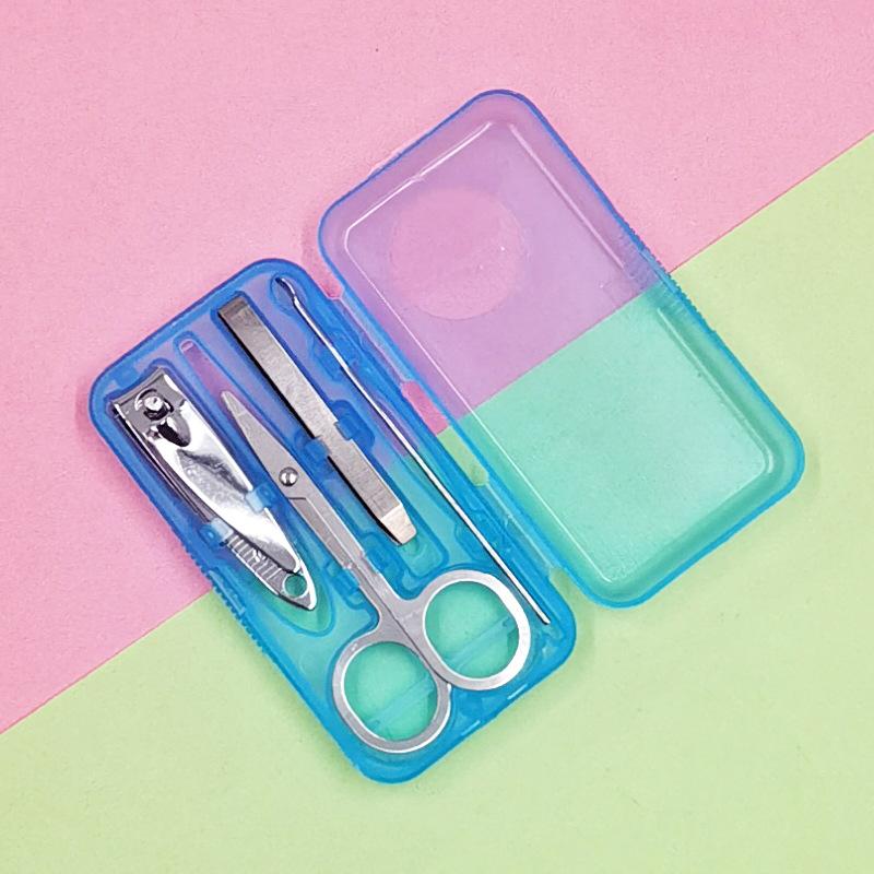 Metal Nail Clipper Set 4-piece Blue Mini Storage Box Nail Clipper Trim Set Scissors Ear Digger Spoon Nail Care Multi functional небо синє кольору
Metal Nail Clipper Set 4-piece Blue Mini Storage Box Nail Clipper Trim Set Scissors Ear Digger Spoon Nail Care Multi functional небо синє кольору
