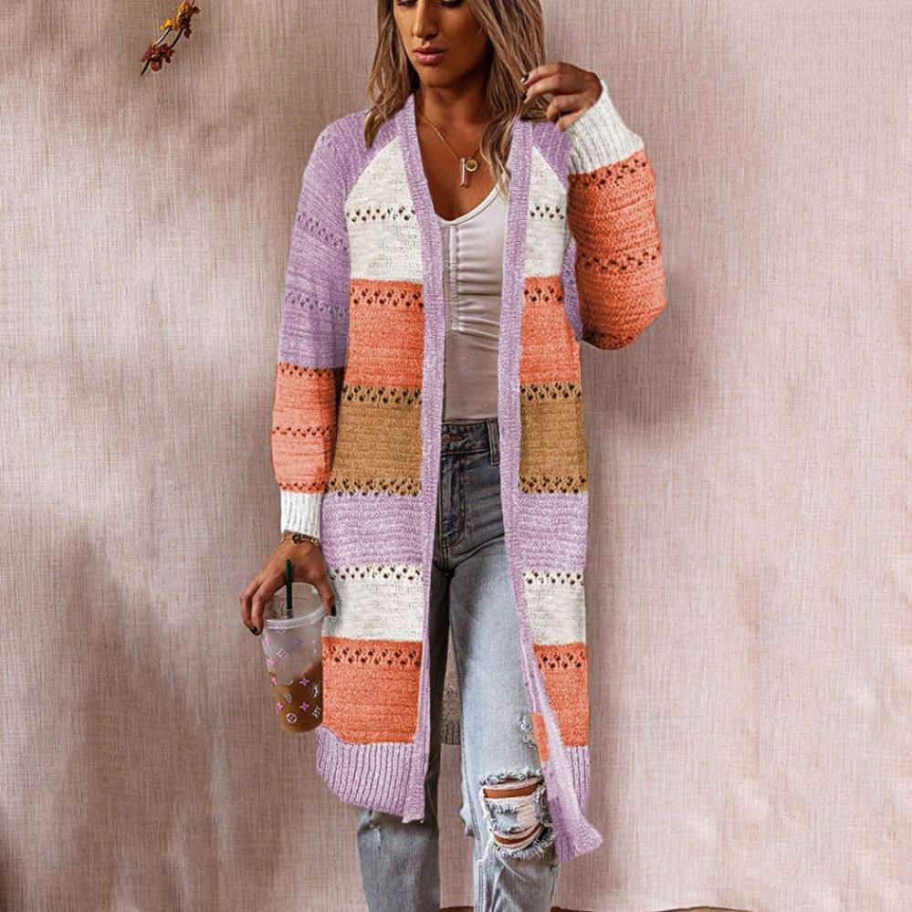 Women s Autumn and Winter Long-sleeved V-neck Plaid Long Cardigan Sweater XXXL фіолетовий
Women s Autumn and Winter Long-sleeved V-neck Plaid Long Cardigan Sweater XXXL фіолетовий