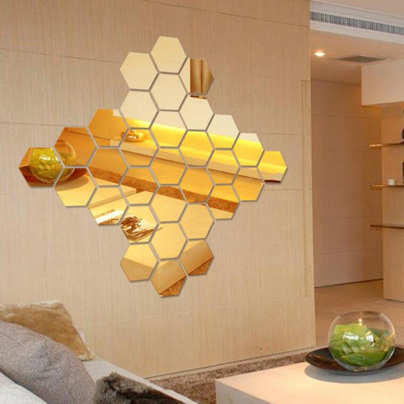 12PCS/Pack Removable Acrylic Mirror Setting Wall Sticker Decal Gold
12PCS/Pack Removable Acrylic Mirror Setting Wall Sticker Decal Gold