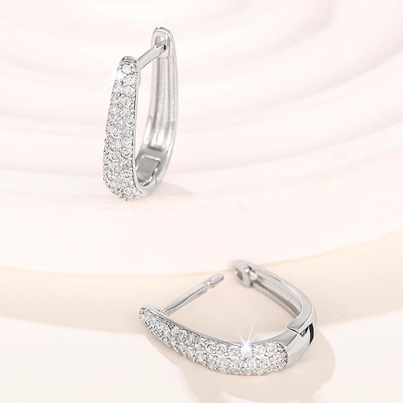 Huitan Gorgeous Hoop Earrings with Shiny Cubic Zirconia Exquisite Versatile Brilliant Zircon for Party Chic Women Accessories
Huitan Gorgeous Hoop Earrings with Shiny Cubic Zirconia Exquisite Versatile Brilliant Zircon for Party Chic Women Accessories