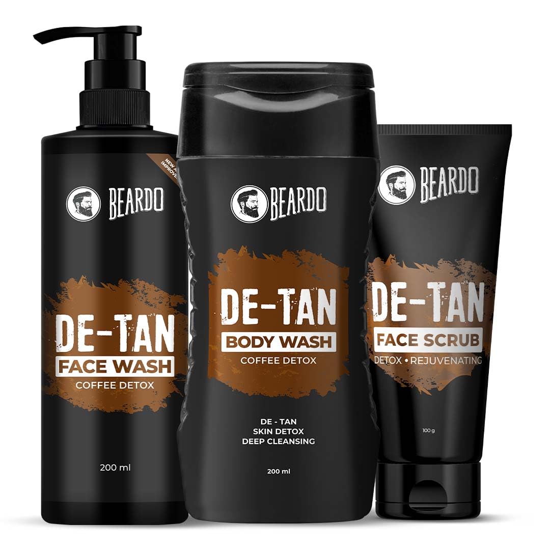 Beardo Detan Combo For Men Face Wash Scrub Body Wash Coffee Extract Exfoliating Hydrating Oil Control Skin Care Set
Beardo Detan Combo For Men Face Wash Scrub Body Wash Coffee Extract Exfoliating Hydrating Oil Control Skin Care Set