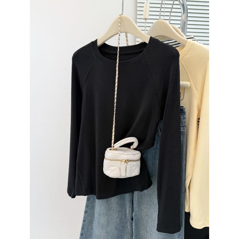 Реальное фото футболка с длинным рукавом женская сезон новая свободная и тонкая простая однотонная с круглым вырезом топ XL чёрный
Реальное фото футболка с длинным рукавом женская сезон новая свободная и тонкая простая однотонная с круглым вырезом топ XL чёрный