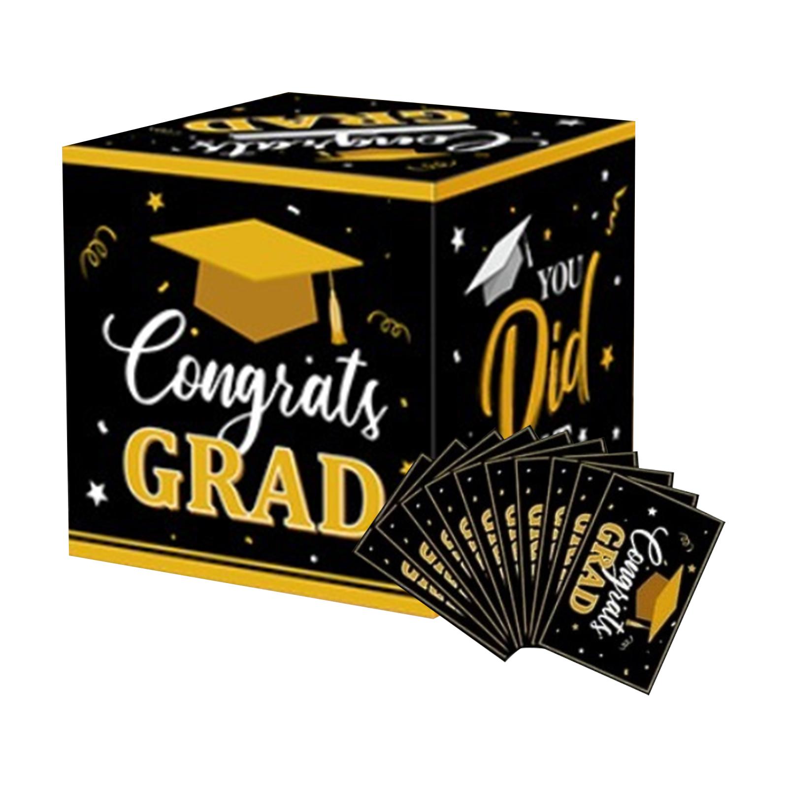 Graduation Decorations Graduation Box Grad Card Box For Grad Party Favors Decor Party Supplies Black One Size
Graduation Decorations Graduation Box Grad Card Box For Grad Party Favors Decor Party Supplies Black One Size
