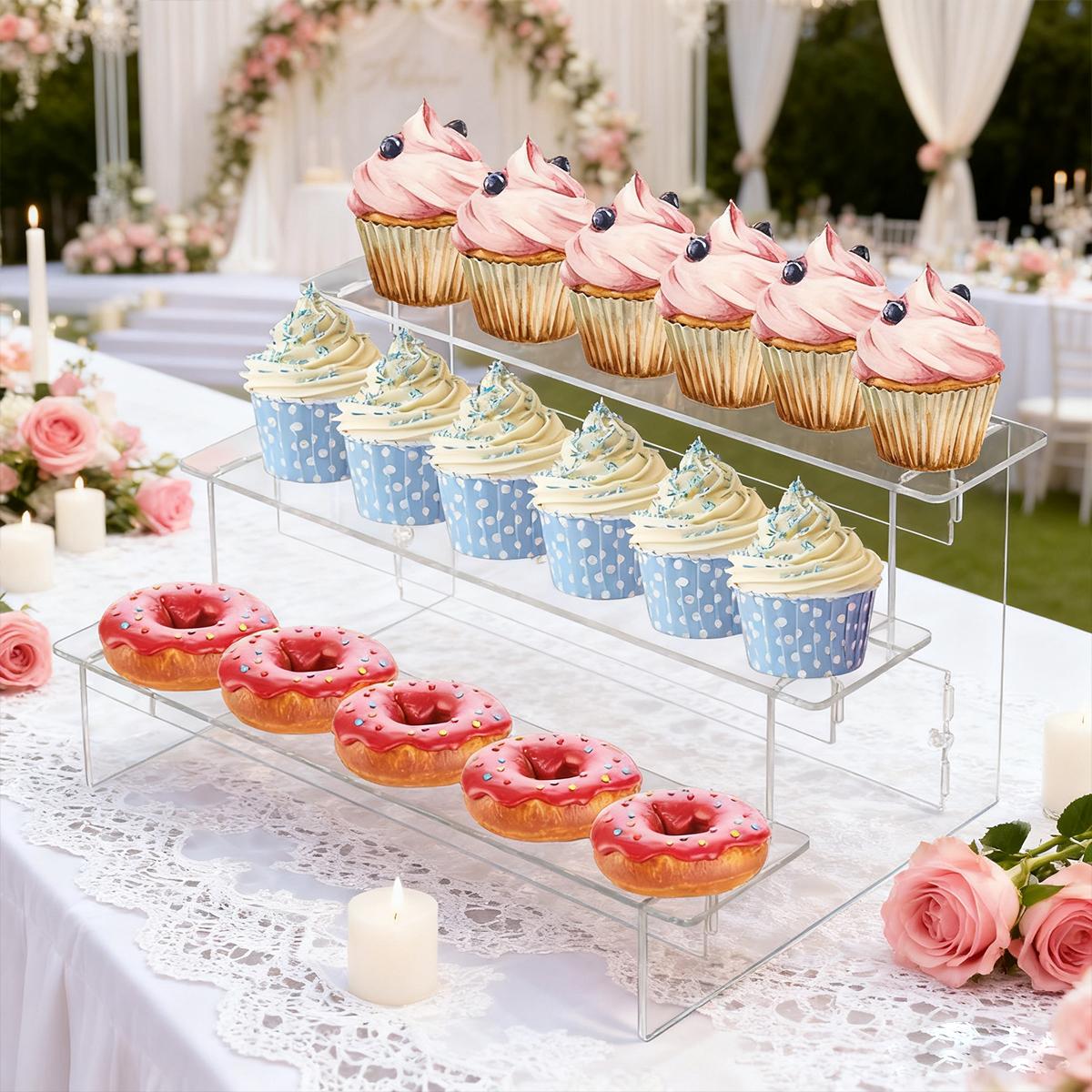 1pc transparent acrylic stepped dessert display rack perfume display rack is suitable shop cupcakes jewelry lipstick organizer 2layer прозорий
1pc transparent acrylic stepped dessert display rack perfume display rack is suitable shop cupcakes jewelry lipstick organizer 2layer прозорий