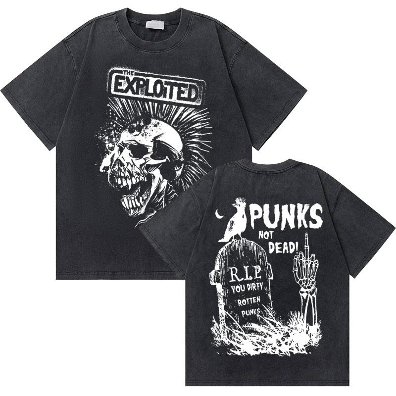 Washed Vintage Rock Band The Exploited Tour Tshirt Men Women Retro Gothic Punk T Shirts Mens Casual Oversized Streetwear S
Washed Vintage Rock Band The Exploited Tour Tshirt Men Women Retro Gothic Punk T Shirts Mens Casual Oversized Streetwear S