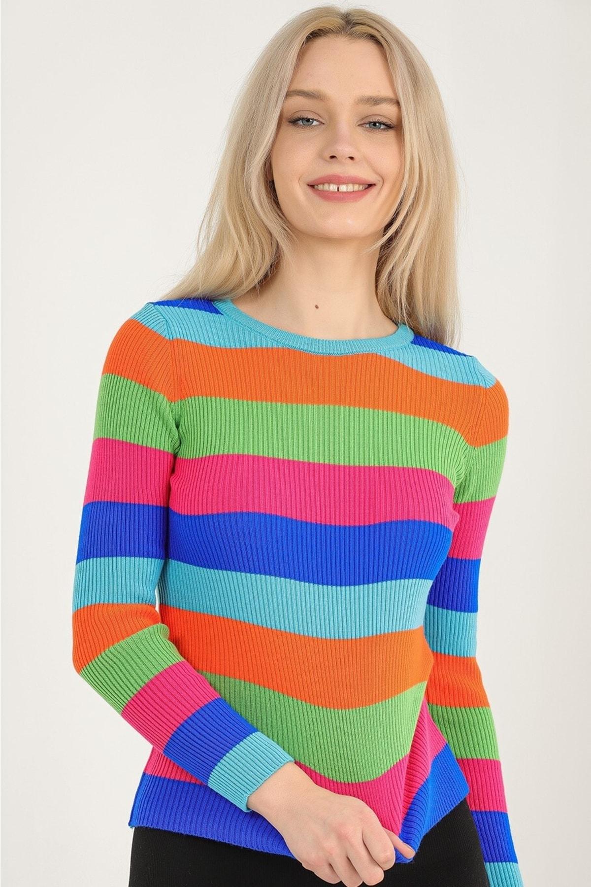 Женский полосатый трикотаж в рубчик Ringel с длинными рукавами S разноцветный
Женский полосатый трикотаж в рубчик Ringel с длинными рукавами S разноцветный