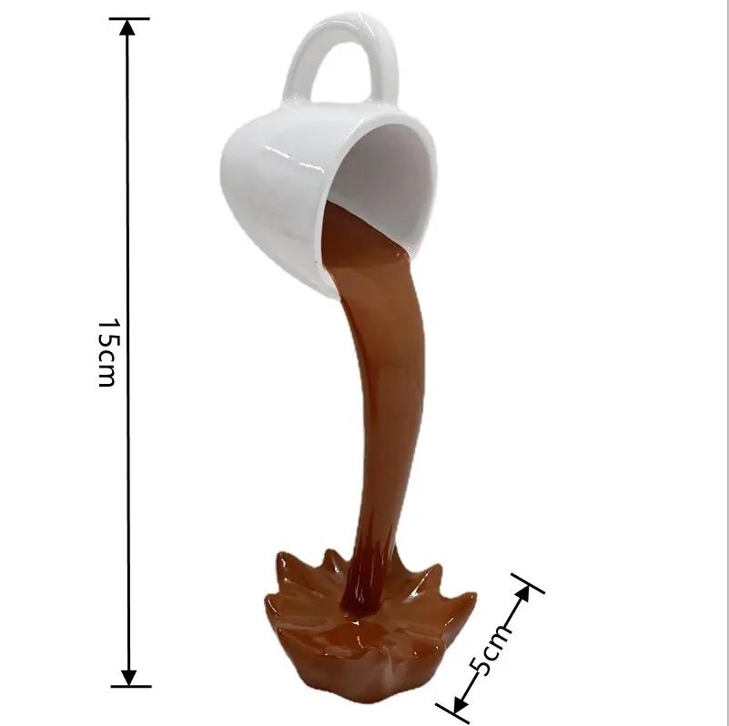 Floating Coffee Cup Sculpture with Magic Spill Effect - Creative Desk & Home Decor (Kitchen Art Decoration) коричневий
Floating Coffee Cup Sculpture with Magic Spill Effect - Creative Desk & Home Decor (Kitchen Art Decoration) коричневий