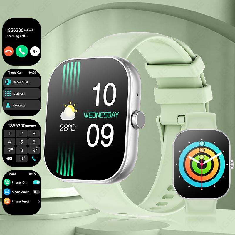 2.01 Bluetooth Call Smart Watch Men Women Full Touch Screen Heart Rate Sports Fitness Pedometer Smartwatch For Android iOS зелений
2.01 Bluetooth Call Smart Watch Men Women Full Touch Screen Heart Rate Sports Fitness Pedometer Smartwatch For Android iOS зелений
