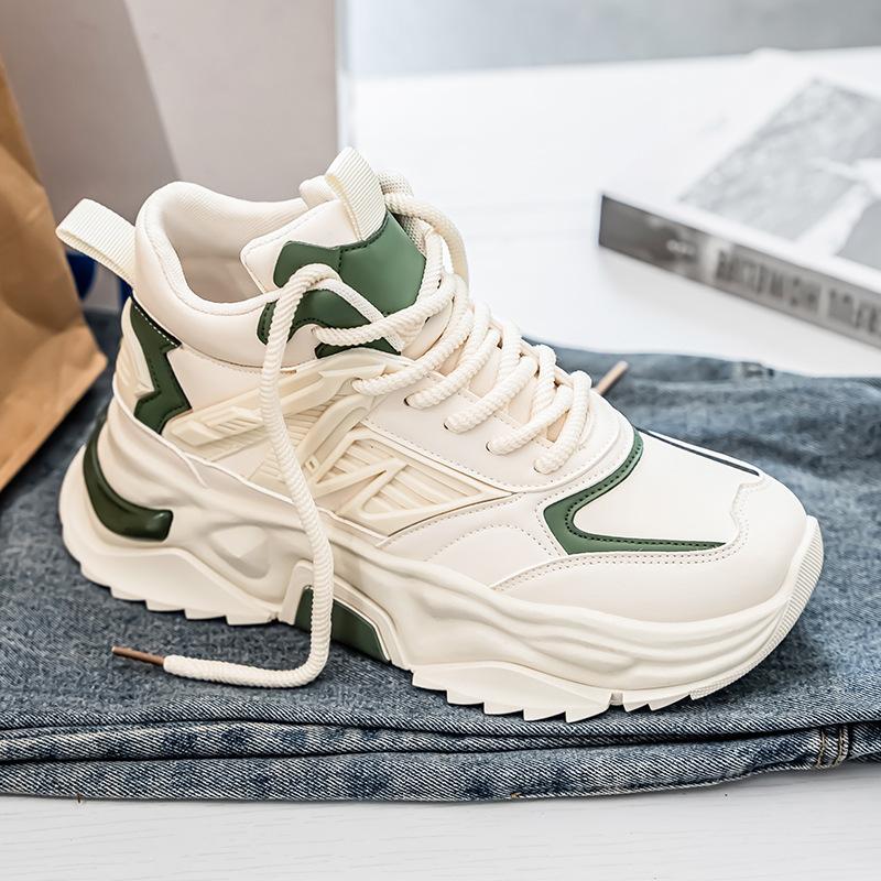 Мужская обувь осень и зима новая обувь в спортивном повседневном стиле в гонконгском стиле, уличная молодежная обувь для бега, кожаная обувь с высоким верхом и толстой подошвой, кроссовки для папы 45
Мужская обувь осень и зима новая обувь в спортивном повседневном стиле в гонконгском стиле, уличная молодежная обувь для бега, кожаная обувь с высоким верхом и толстой подошвой, кроссовки для папы 45