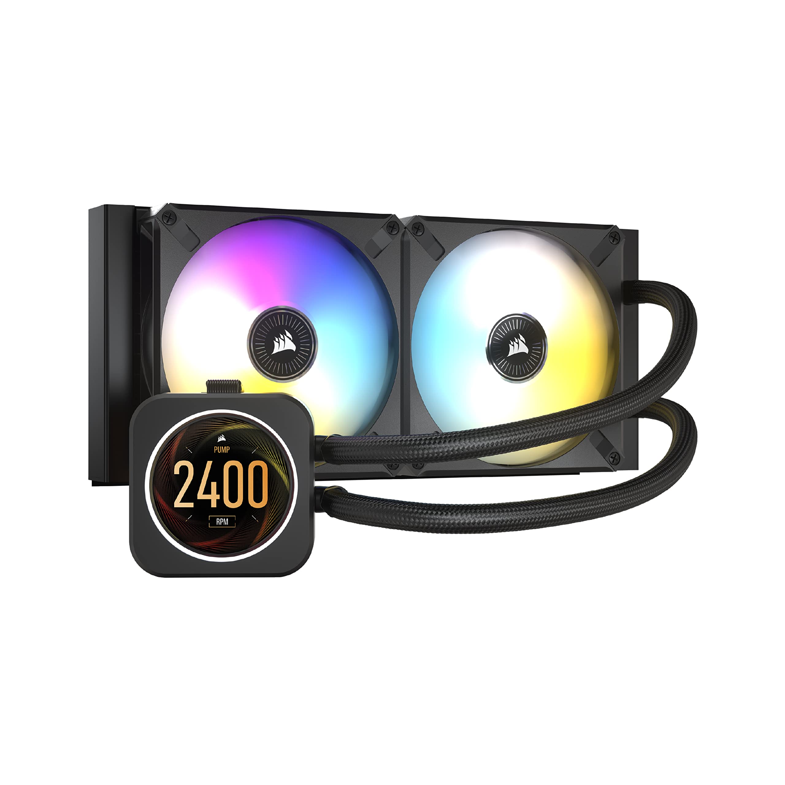 CORSAIR Integrated Simple Liquid CPU Cooler 240mm iCUE H100i ELITE CAPELLIX LCD Customized LCD Screen Model CW-9060061-WW чорний
CORSAIR Integrated Simple Liquid CPU Cooler 240mm iCUE H100i ELITE CAPELLIX LCD Customized LCD Screen Model CW-9060061-WW чорний