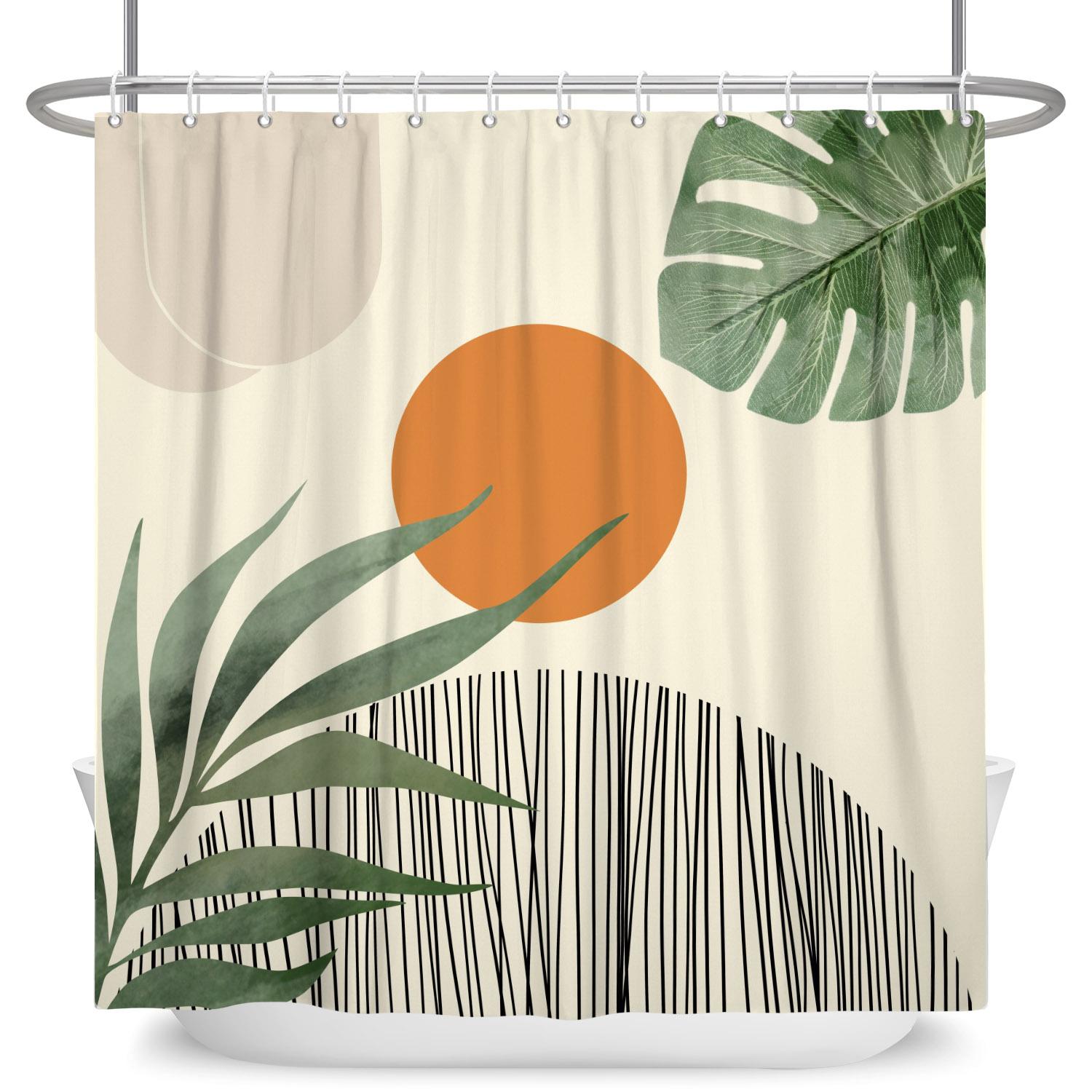 Modern Minimalist Polyester Shower Curtain Minimalist Plant Print Kitten Arched Lines Waterproof Bathroom Home Decor With Hook W60H190(CM)-1 Pcs
Modern Minimalist Polyester Shower Curtain Minimalist Plant Print Kitten Arched Lines Waterproof Bathroom Home Decor With Hook W60H190(CM)-1 Pcs