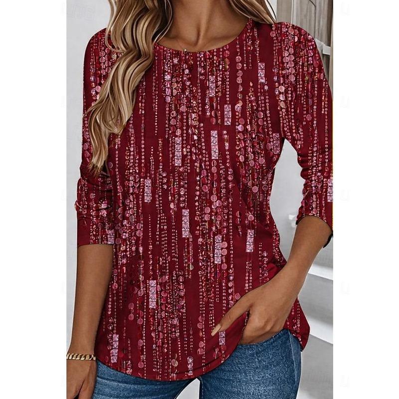 Women s T shirt Long Sleeve Crew Neck Long Sleeve Tunic Graphic Geometric Abstract Elegant Vintage Stylish Regular Tops 5XL
Women s T shirt Long Sleeve Crew Neck Long Sleeve Tunic Graphic Geometric Abstract Elegant Vintage Stylish Regular Tops 5XL