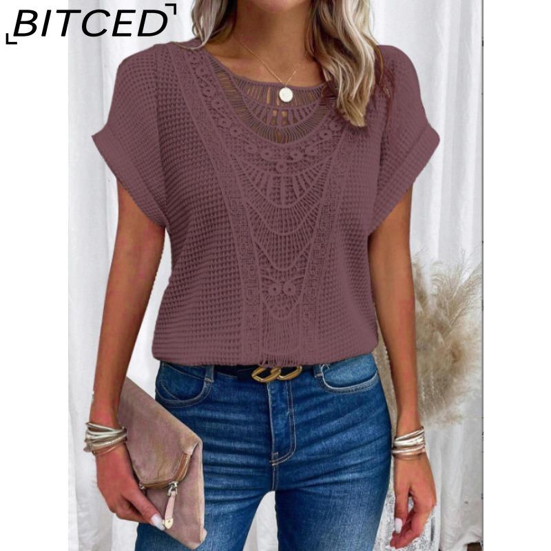 BITCED Women s Spring/Summer Lace-Patchwork Short-Sleeve T-Shirt XXL фіолетовий
BITCED Women s Spring/Summer Lace-Patchwork Short-Sleeve T-Shirt XXL фіолетовий