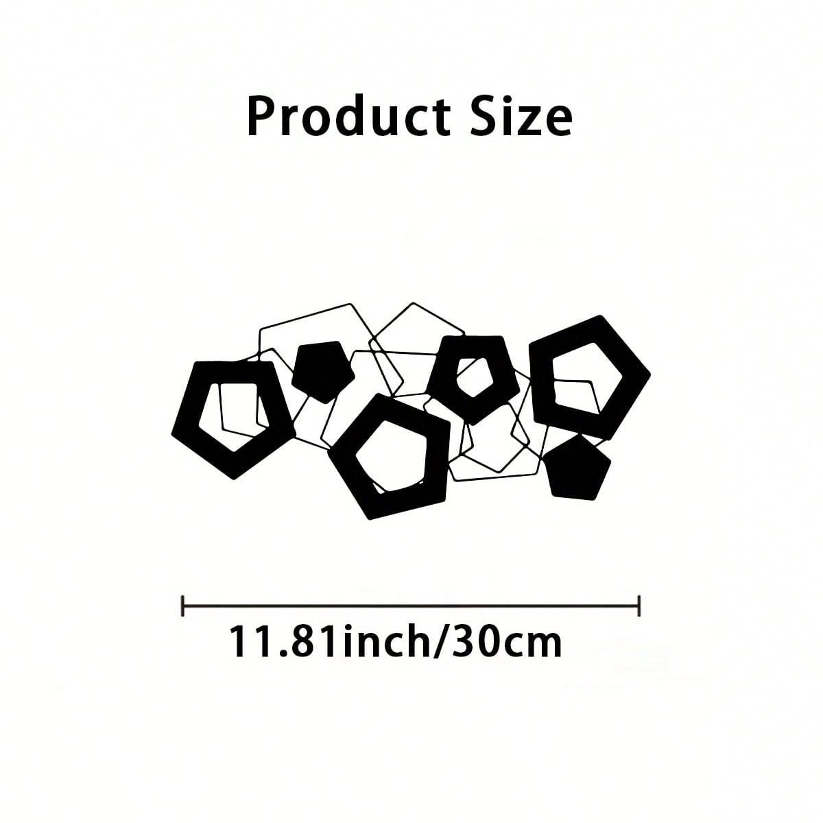 Hexagon Metal Wall Art Abstract Geometric Sculpture Powder Coated Modern Decor for Living Room Garden Fence різнокольоровий
Hexagon Metal Wall Art Abstract Geometric Sculpture Powder Coated Modern Decor for Living Room Garden Fence різнокольоровий