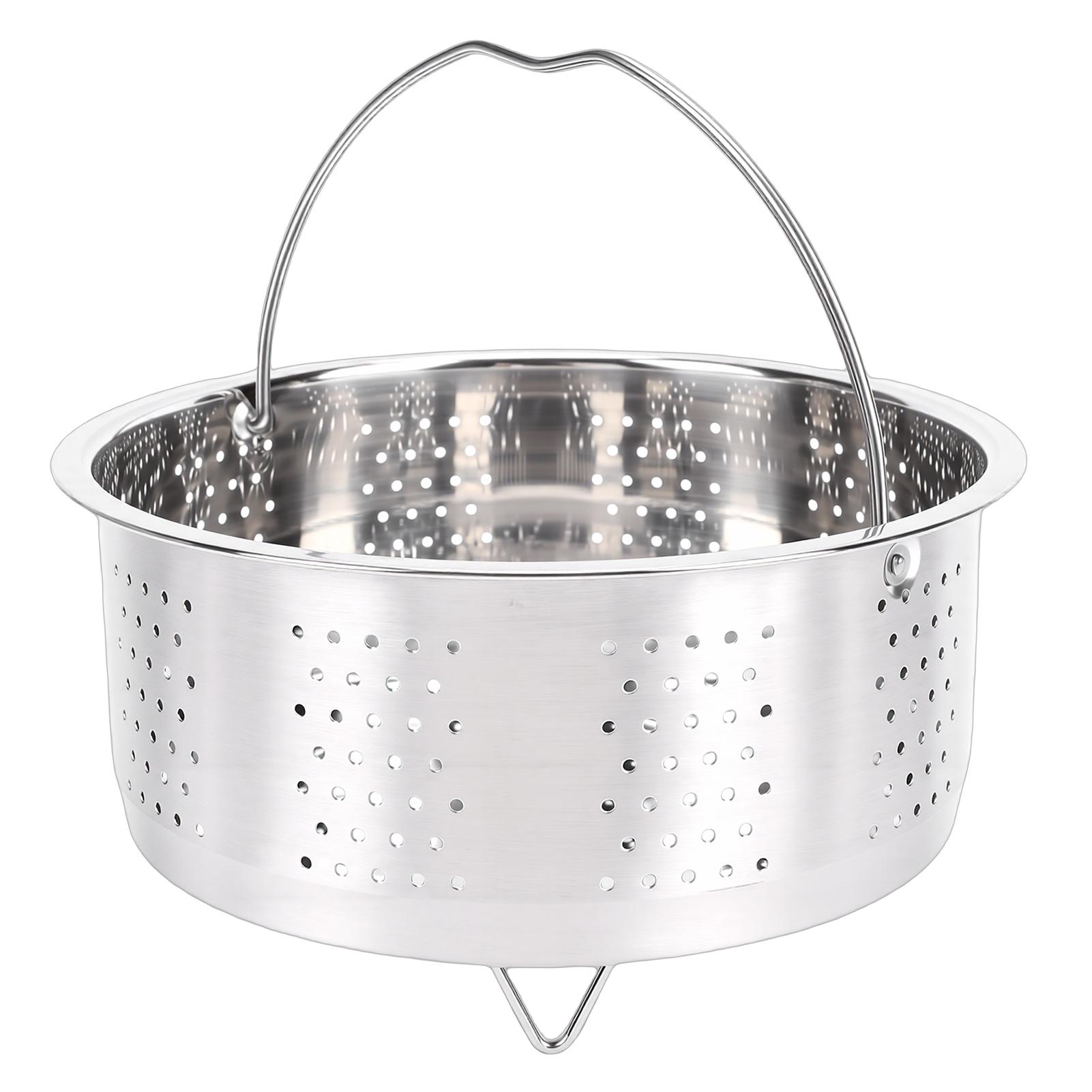 Instant Cooker Strainer 304 Stainless Steel Sugar Removal Instant Cooker Veggie Steam Basket for Rice Egg Potato Corn 16.5cm / 6.5in
Instant Cooker Strainer 304 Stainless Steel Sugar Removal Instant Cooker Veggie Steam Basket for Rice Egg Potato Corn 16.5cm / 6.5in