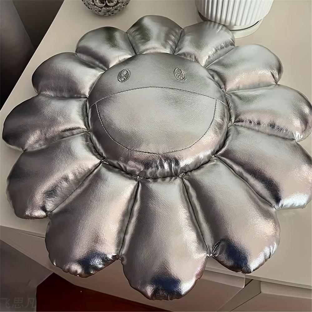 Silver Sunflower Cushion Leather Texture Cushion for Bedroom Living Room Cute Smile Pillow Office Cushion Home Decor Gift
Silver Sunflower Cushion Leather Texture Cushion for Bedroom Living Room Cute Smile Pillow Office Cushion Home Decor Gift