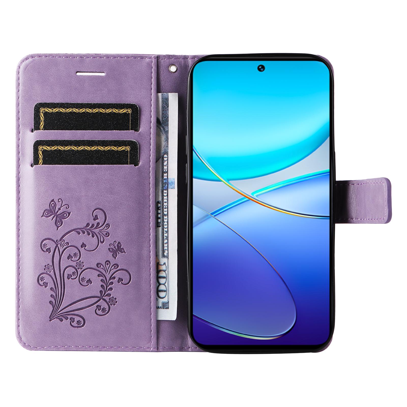 For vivo V40 SE 5G/Y100 5G (Indonesia)/Y200e 5G/V30 Lite 5G (India) Wallet Case Floral Butterfly Imprinted Leather Phone Cover Blue
For vivo V40 SE 5G/Y100 5G (Indonesia)/Y200e 5G/V30 Lite 5G (India) Wallet Case Floral Butterfly Imprinted Leather Phone Cover Blue