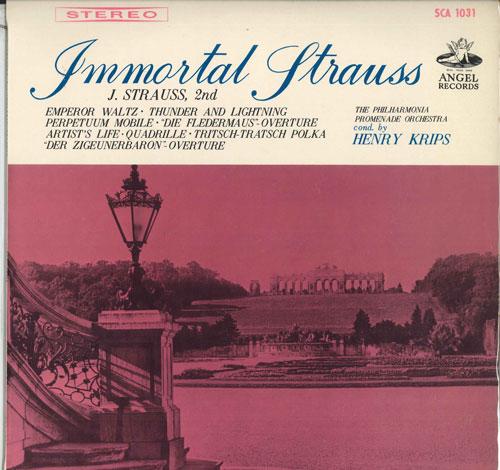 LP Record HENRY KRIPS - Fragrances of Vienna/Johann Strauss SCA1031 ANGEL Japan Classical Used
LP Record HENRY KRIPS - Fragrances of Vienna/Johann Strauss SCA1031 ANGEL Japan Classical Used