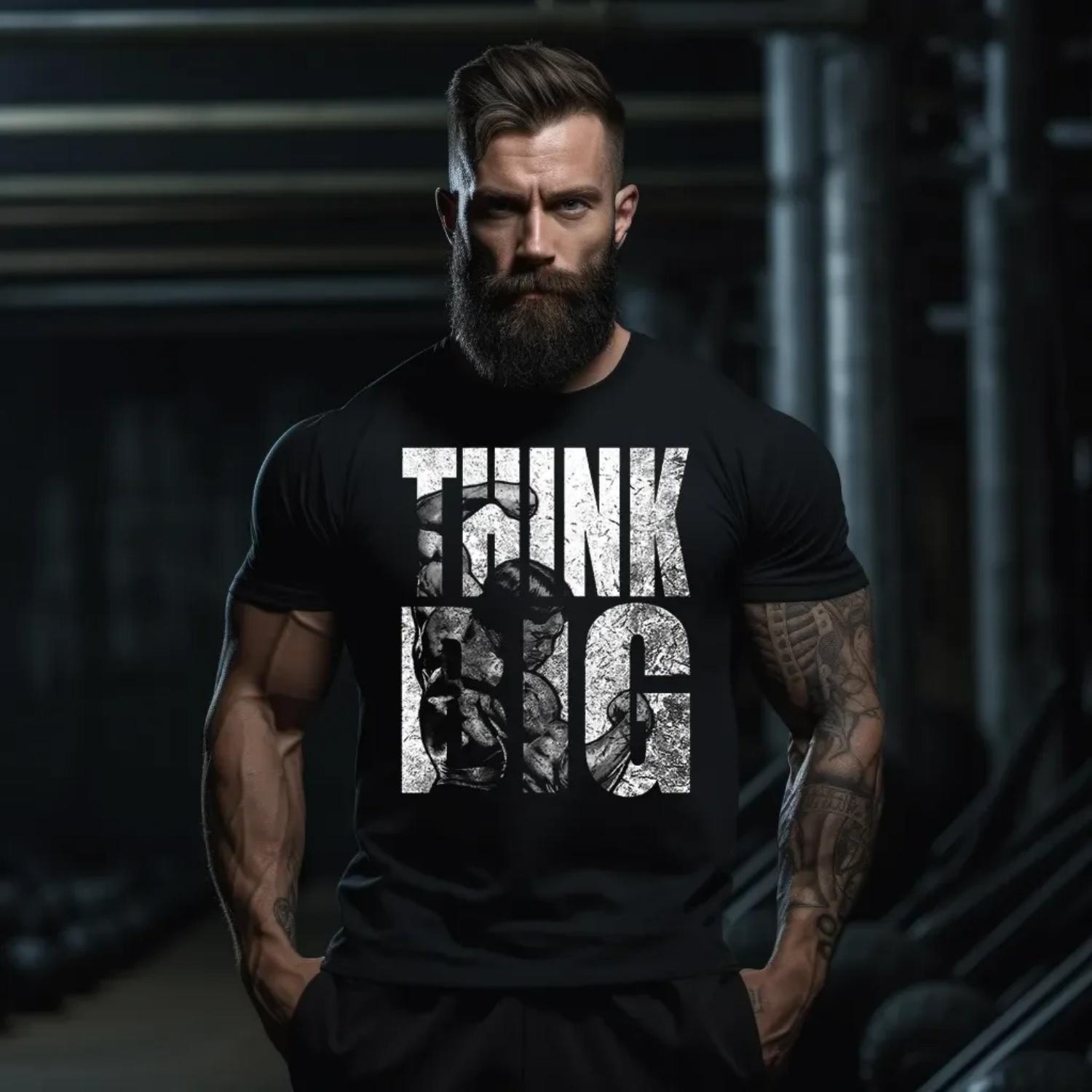 Mens Black Cotton TShirt Gym Muscle Think Big Athletic Casual S чёрный
Mens Black Cotton TShirt Gym Muscle Think Big Athletic Casual S чёрный