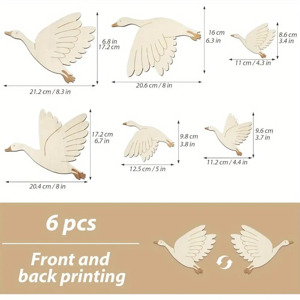 6 Pieces Wooden Bird Wall Art Folk Art Wall Hanging Ornament Handcrafted Home Decoration, for Home Office Housewarming Indoor
6 Pieces Wooden Bird Wall Art Folk Art Wall Hanging Ornament Handcrafted Home Decoration, for Home Office Housewarming Indoor