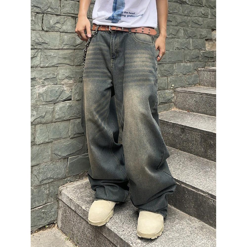 Spring and Autumn New Old Design Jeans Loose Wide Legs Long Pants M синий
Spring and Autumn New Old Design Jeans Loose Wide Legs Long Pants M синий