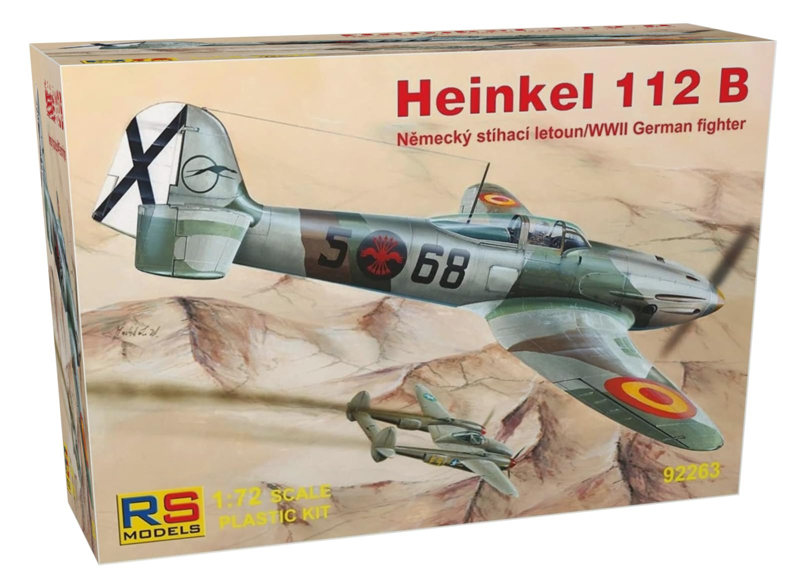 RS Model 1/72 Spanish Air Force Heinkel 112B Plastic Model 92263
RS Model 1/72 Spanish Air Force Heinkel 112B Plastic Model 92263