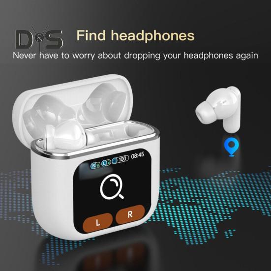 Наушники с поддержкой Bluetooth, интеллектуальное шумоподавление, водонепроницаемые, глубокие басы, сенсорное управление, портативные, интеллектуальные, беспроводные наушники белый
Наушники с поддержкой Bluetooth, интеллектуальное шумоподавление, водонепроницаемые, глубокие басы, сенсорное управление, портативные, интеллектуальные, беспроводные наушники белый