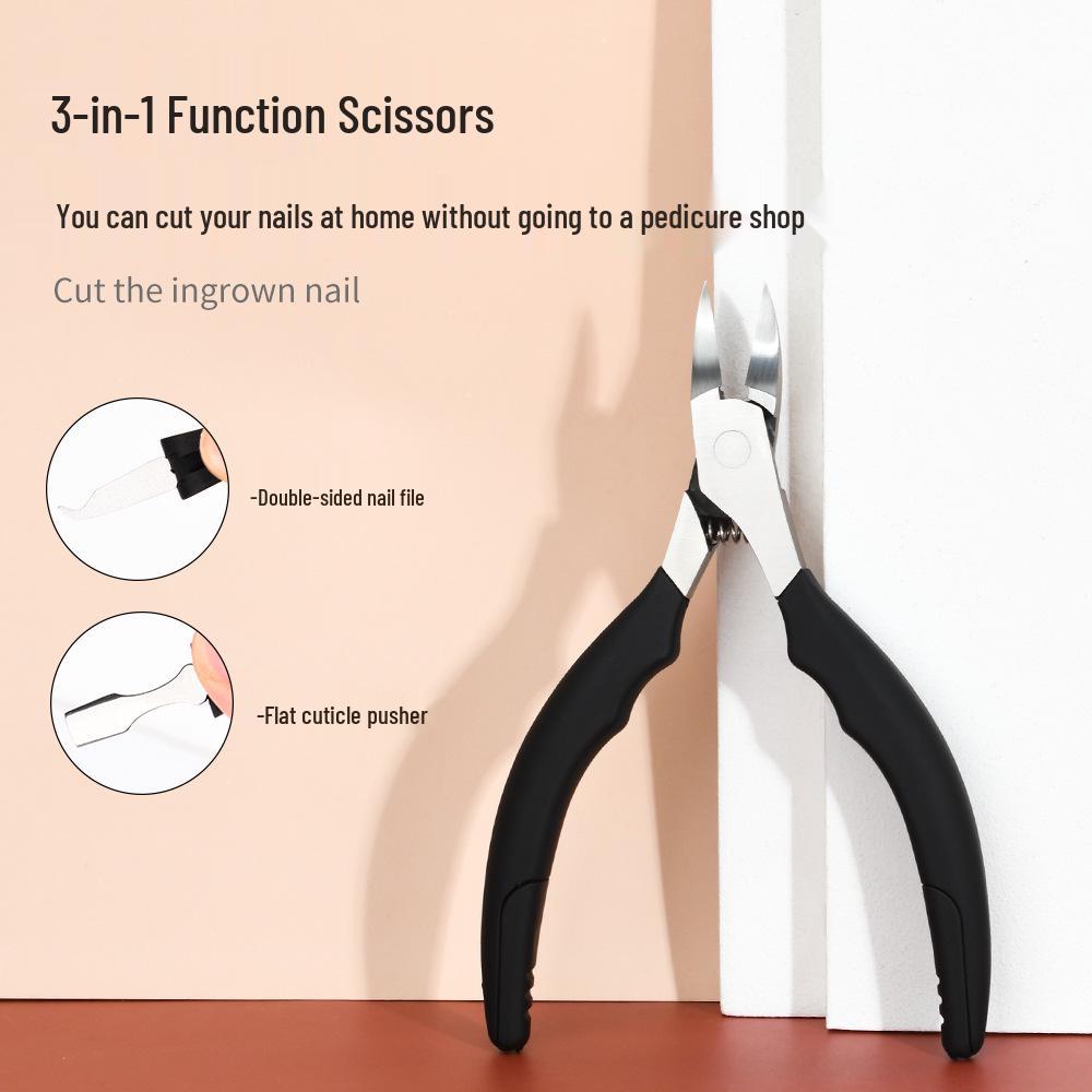 Stainless Steel Dead Skin Scissors with Double Fork Handle & Rubber Sleeve for Manicure - Beauty Pliers for Hangnails & Calluses
Stainless Steel Dead Skin Scissors with Double Fork Handle & Rubber Sleeve for Manicure - Beauty Pliers for Hangnails & Calluses