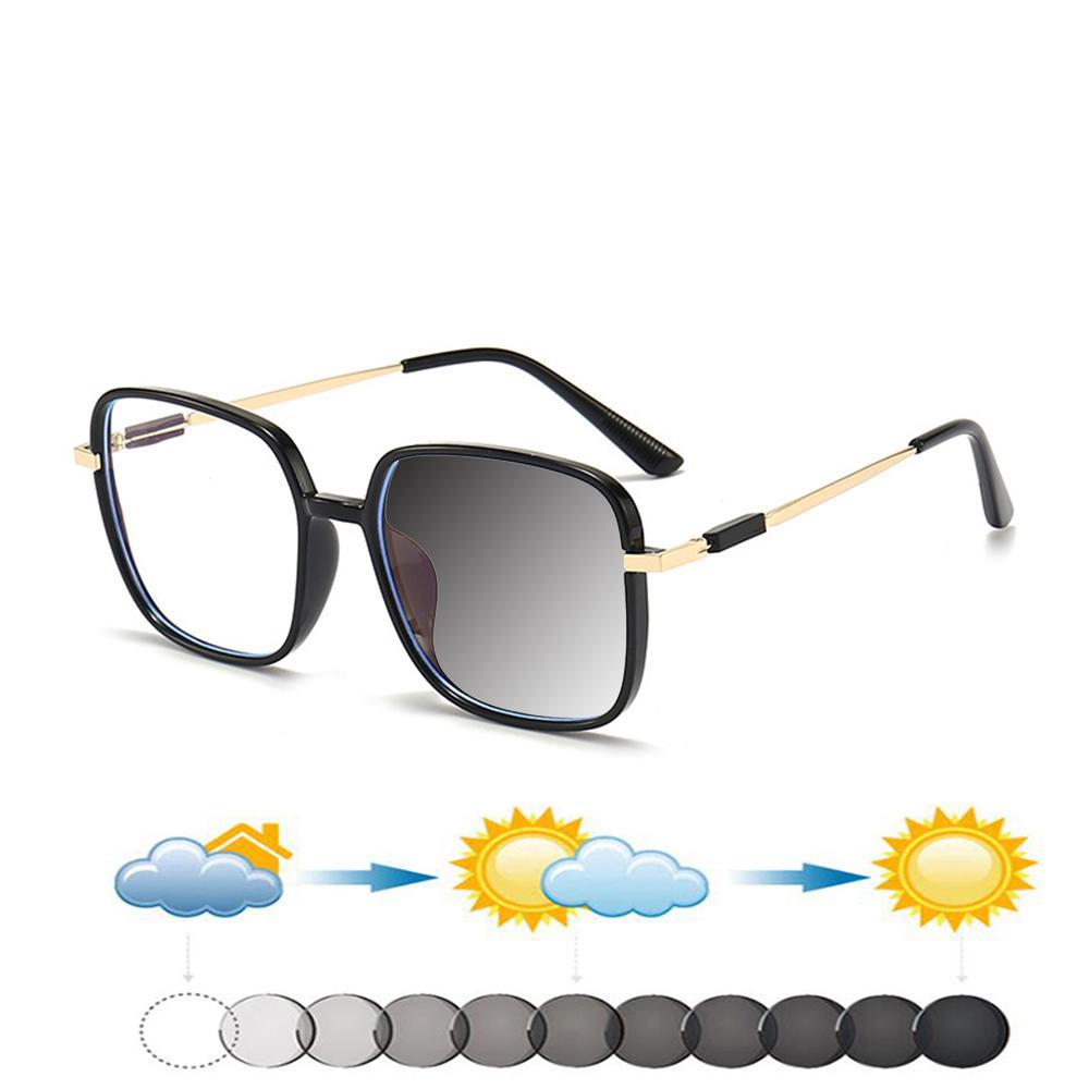 Delicate Hinges Square Frame Ultra-light Oversized Comfortable Photochromic Reading Glasses +0.75 To +4
Delicate Hinges Square Frame Ultra-light Oversized Comfortable Photochromic Reading Glasses +0.75 To +4