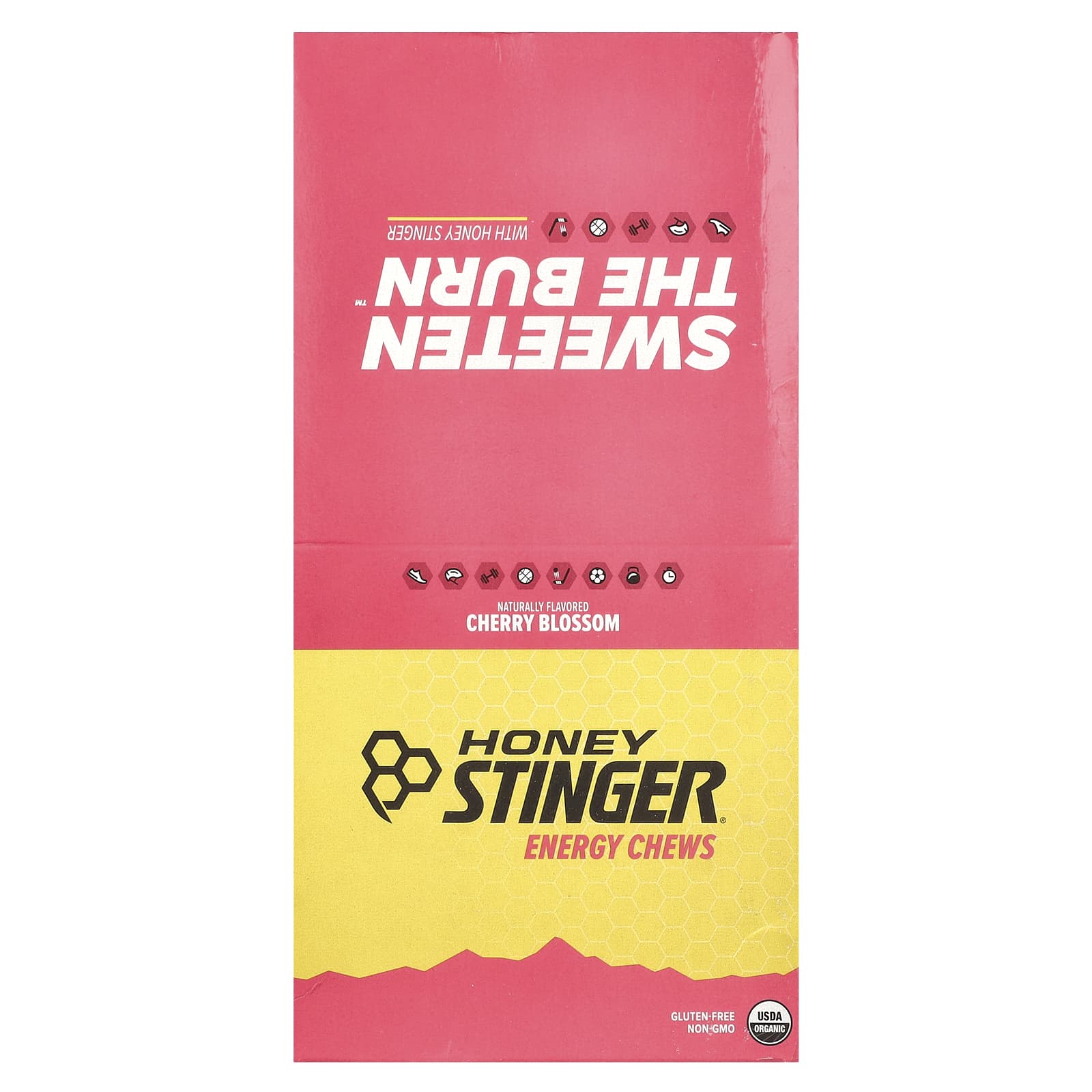 Honey Stinger, Енергетичні жувальні цукерки, Квітка вишні, 12 упаковок, 50 г (1,8 унції) кожен
Honey Stinger, Енергетичні жувальні цукерки, Квітка вишні, 12 упаковок, 50 г (1,8 унції) кожен