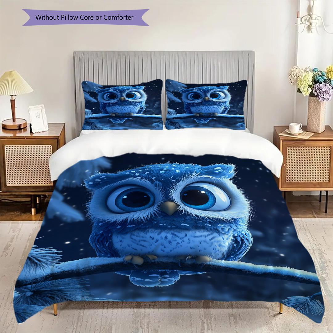 Square Owl Pattern Bedding Quilt Set Quilt Cover Pillowcase Home Decoration Birthday Gift (1 * duvet cover + 2 * pillowcase, without core) 135x200cm
Square Owl Pattern Bedding Quilt Set Quilt Cover Pillowcase Home Decoration Birthday Gift (1 * duvet cover + 2 * pillowcase, without core) 135x200cm