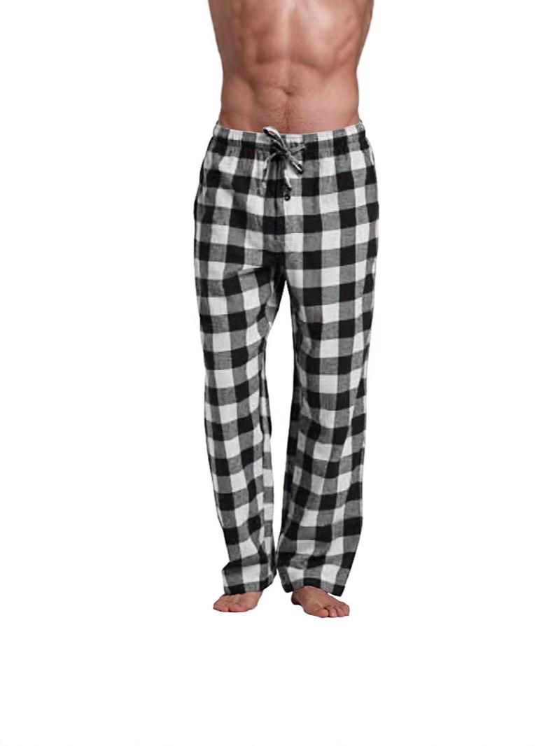 Чоловічі повсякденні бавовняні картаті піжамні штани - Ідеальні для дому, спорту та йоги
Чоловічі повсякденні бавовняні картаті піжамні штани - Ідеальні для дому, спорту та йоги