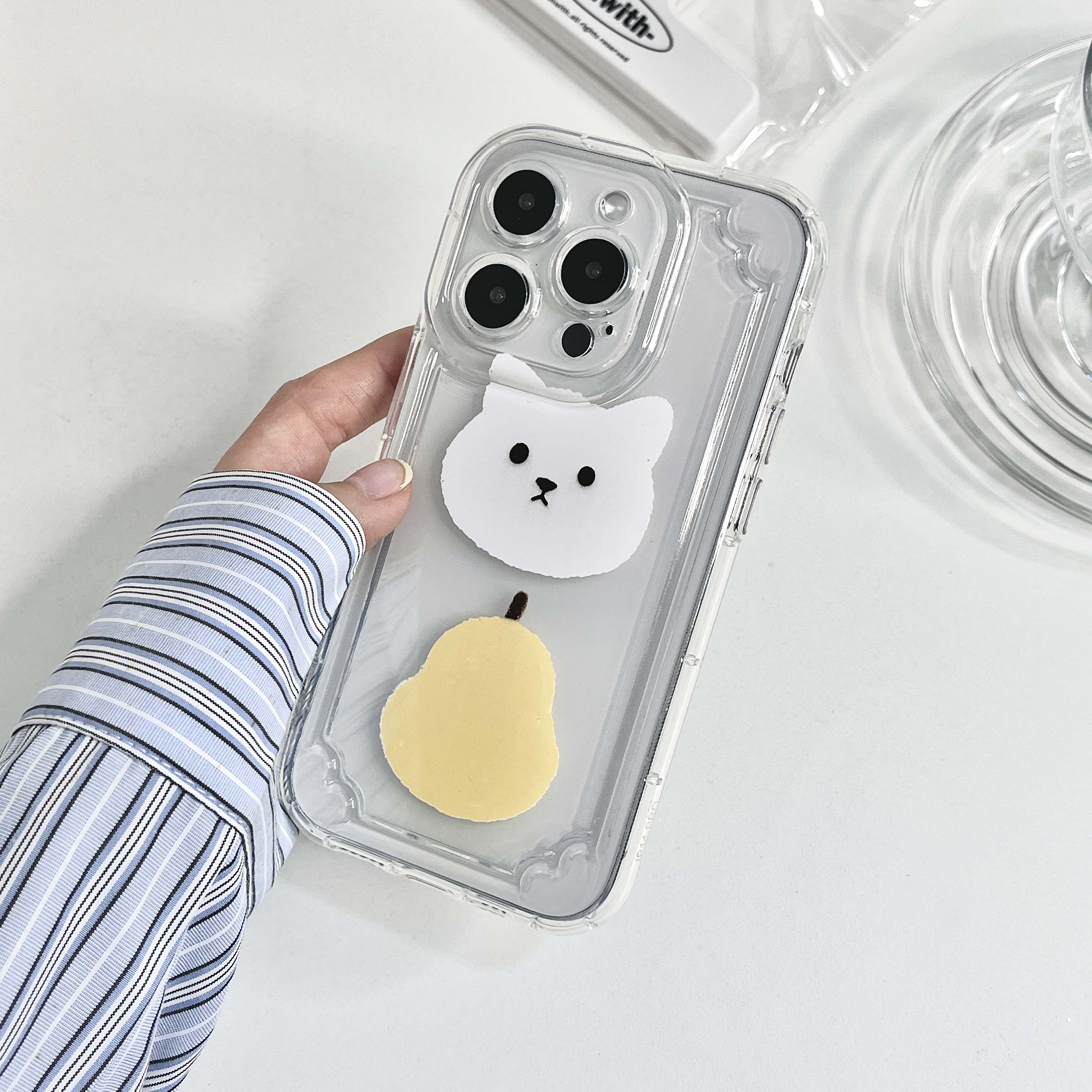 Чехол для телефона Ins Pear Bear для Iphone 11 12 Promax 13 14 Pro Max, мягкий силиконовый противоударный чехол Jane, милая задняя крышка, прозрачная крышка Fundas
Чехол для телефона Ins Pear Bear для Iphone 11 12 Promax 13 14 Pro Max, мягкий силиконовый противоударный чехол Jane, милая задняя крышка, прозрачная крышка Fundas