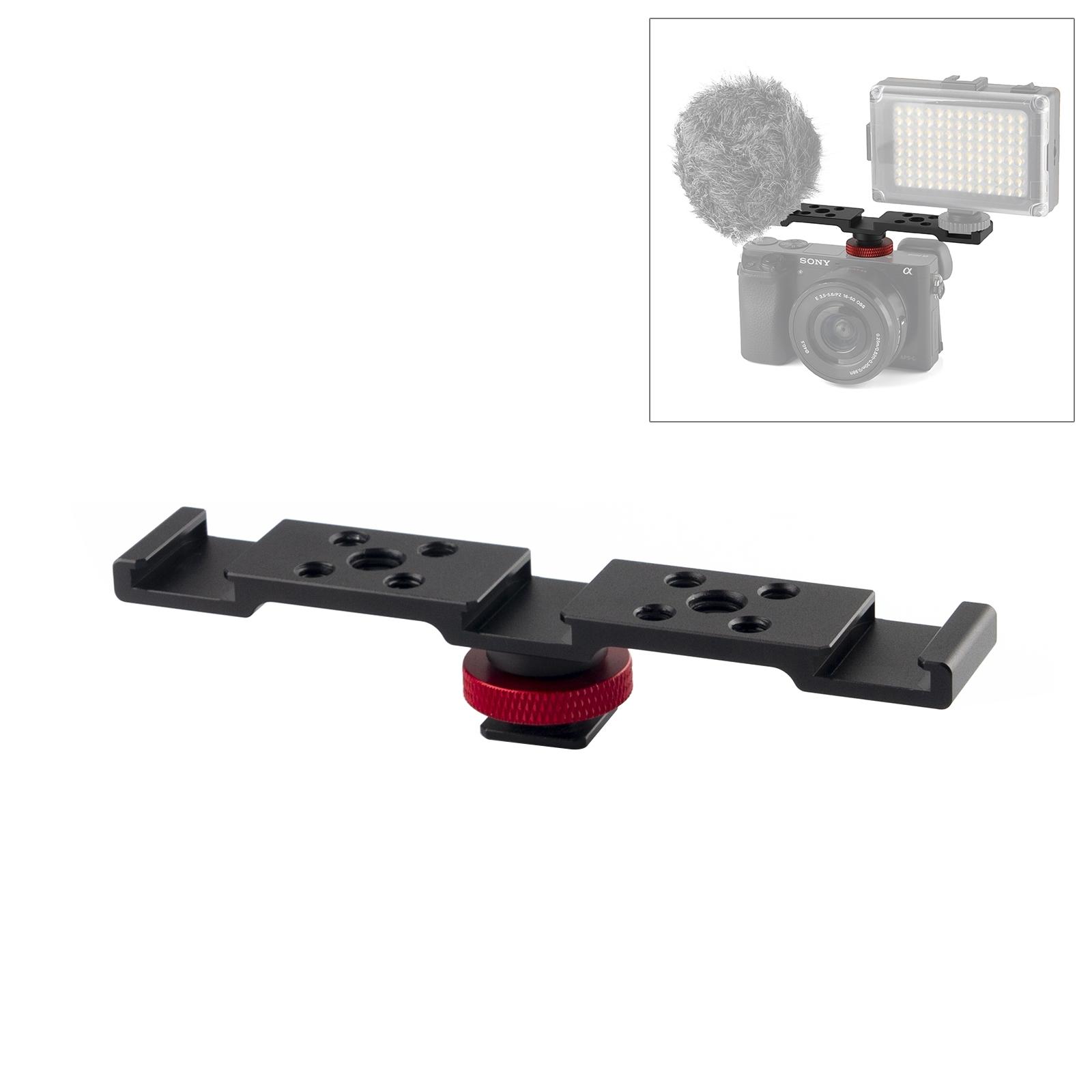 PULUZ PU523B Triple Cold Shoe Mount Adapter Extension Bar Bracket for Tripod/Microphone/LED Light A
PULUZ PU523B Triple Cold Shoe Mount Adapter Extension Bar Bracket for Tripod/Microphone/LED Light A