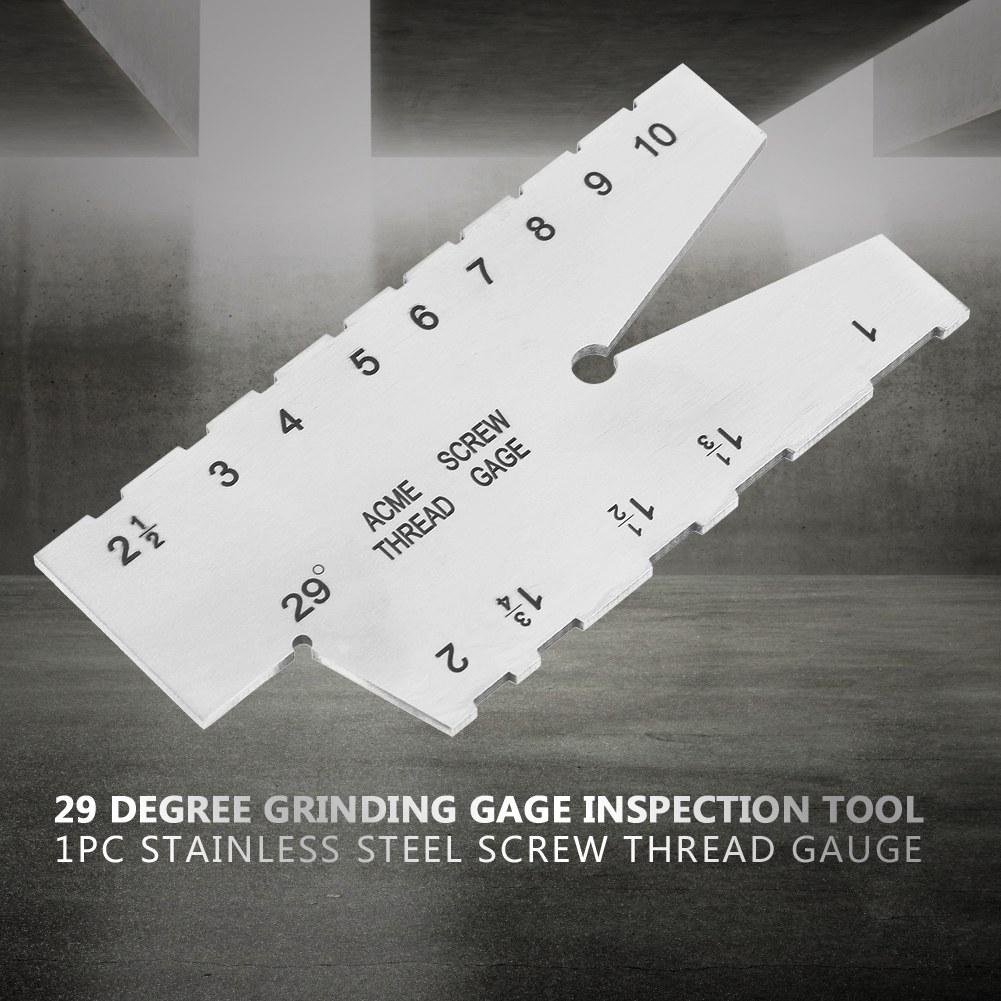 1 шт., измеритель резьбы из нержавеющей стали, инструмент для проверки шлифования 29 градусов
1 шт., измеритель резьбы из нержавеющей стали, инструмент для проверки шлифования 29 градусов