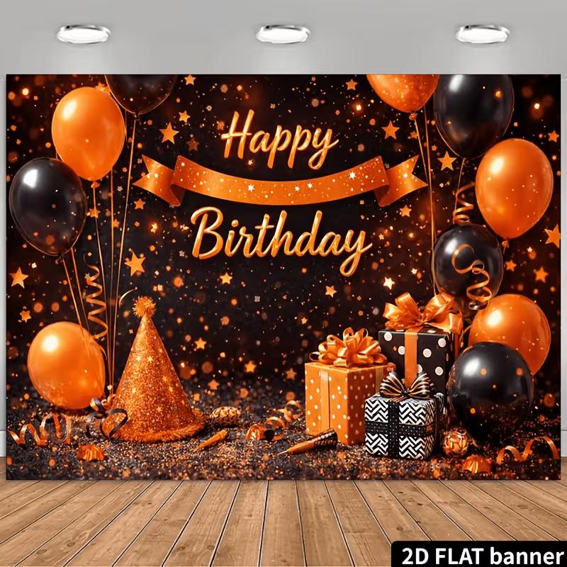 2D Orange Black Birthday Backdrop Glitter Balloons & Gifts Background 47.2x31.5inch/120*80cm
2D Orange Black Birthday Backdrop Glitter Balloons & Gifts Background 47.2x31.5inch/120*80cm