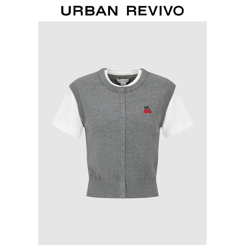UR2026 Women s Cherry Embroidered Colorblock Knit Top XS
UR2026 Women s Cherry Embroidered Colorblock Knit Top XS