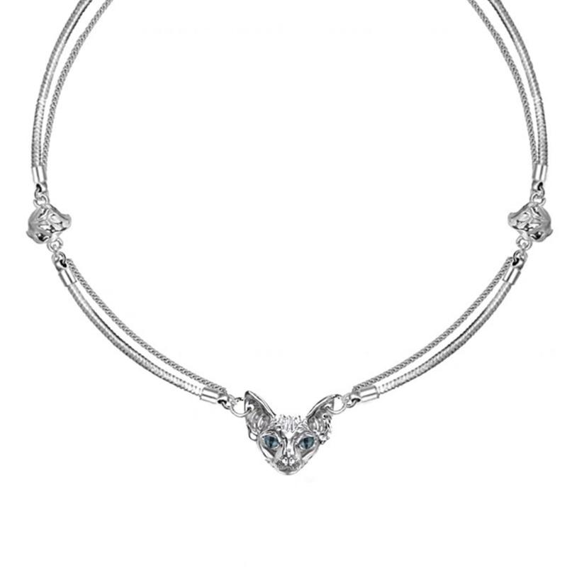 Fashion Trend Light Luxury Niche Sense Sweet Collarbone Chain Temperament Simple Cold Wind Crystal Cat-shape Necklace 1
Fashion Trend Light Luxury Niche Sense Sweet Collarbone Chain Temperament Simple Cold Wind Crystal Cat-shape Necklace 1