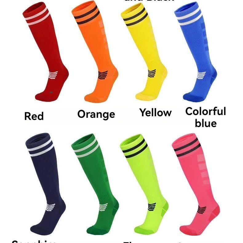 Thickened non-slip towel sole football socks Breathable knee high training stockings Adult youth children s practical game S(EU 28-33)
Thickened non-slip towel sole football socks Breathable knee high training stockings Adult youth children s practical game S(EU 28-33)