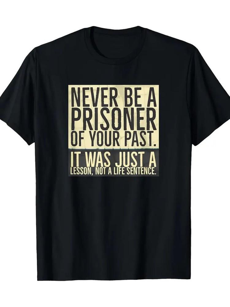 Men s Sober Recovery T-Shirt - Never Be a Prisoner of Your Past Quote, 100% Co S
Men s Sober Recovery T-Shirt - Never Be a Prisoner of Your Past Quote, 100% Co S