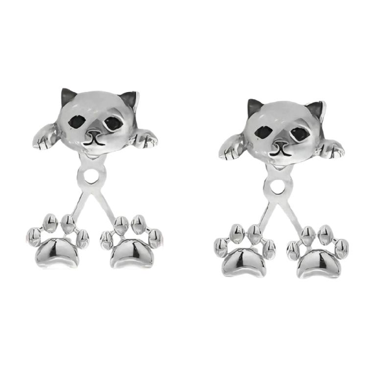Comfortable Cats Earrings in Retro Designs Alloy Finish for Look Easy Matching Outfits Front Back Versatility 1
Comfortable Cats Earrings in Retro Designs Alloy Finish for Look Easy Matching Outfits Front Back Versatility 1