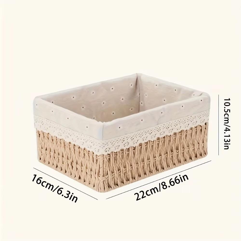 Знімний мереживний підклад Плетений кошик для зберігання Багатофункціональний кошик для зберігання з ротангу ручної роботи 22cm
Знімний мереживний підклад Плетений кошик для зберігання Багатофункціональний кошик для зберігання з ротангу ручної роботи 22cm