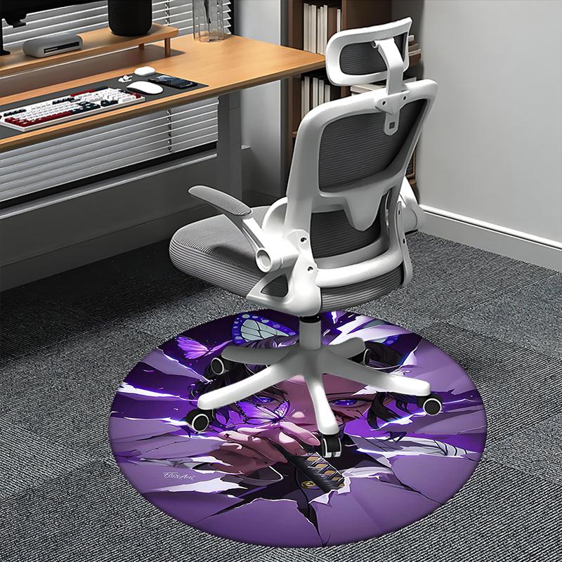 Butterfly Warrior,Purple Demon Slayer Chair mat Round Rug Office carpet, Non slip, Suitable for Living Rooms, Bedrooms Decor.1205433a 80cm by 80cm
Butterfly Warrior,Purple Demon Slayer Chair mat Round Rug Office carpet, Non slip, Suitable for Living Rooms, Bedrooms Decor.1205433a 80cm by 80cm