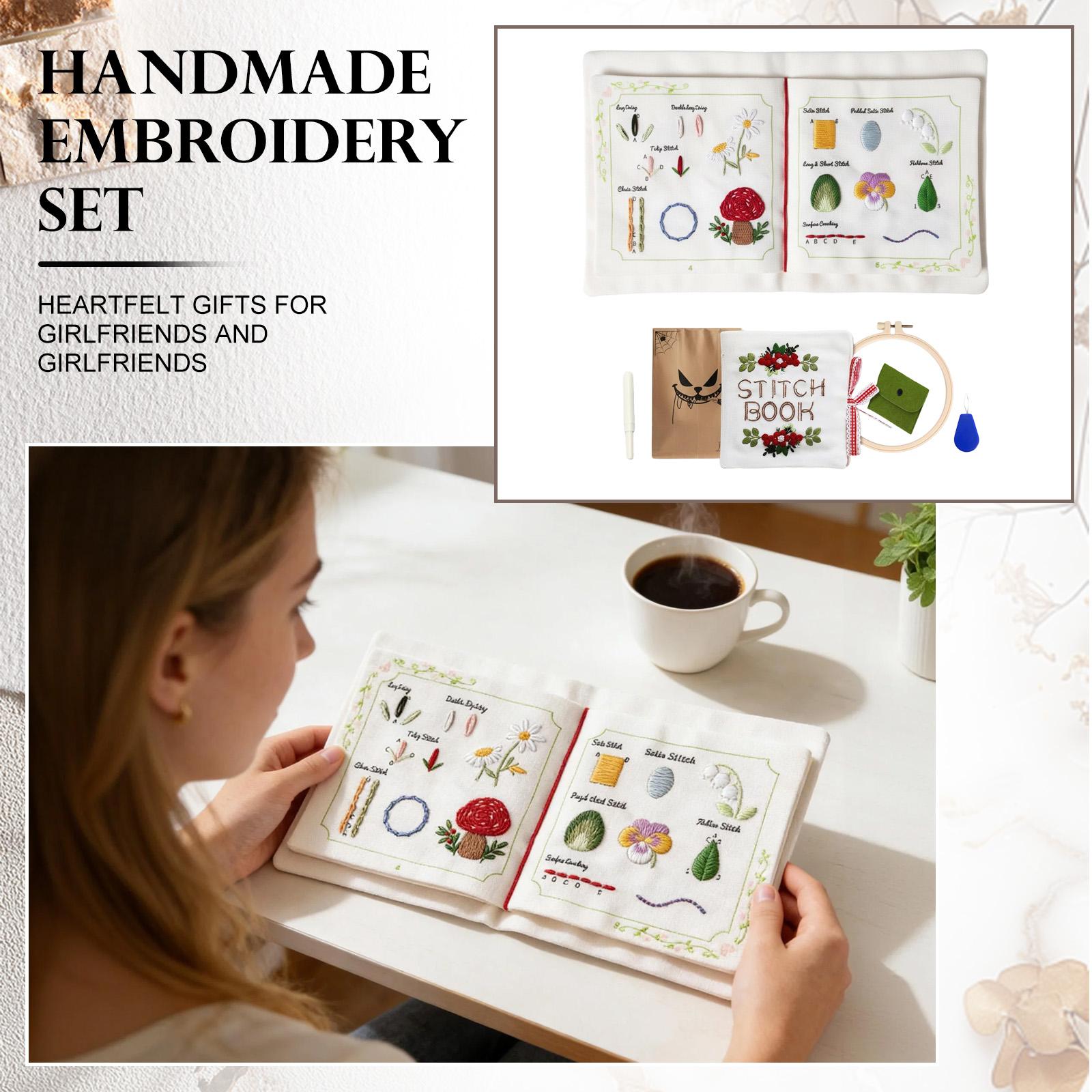 Стібки для вишивання для початківців, 30 ручних стібків для дорослих, Вступні шаблони для практики, Ідеальний подарунок для любителів рукоділля One Size
Стібки для вишивання для початківців, 30 ручних стібків для дорослих, Вступні шаблони для практики, Ідеальний подарунок для любителів рукоділля One Size