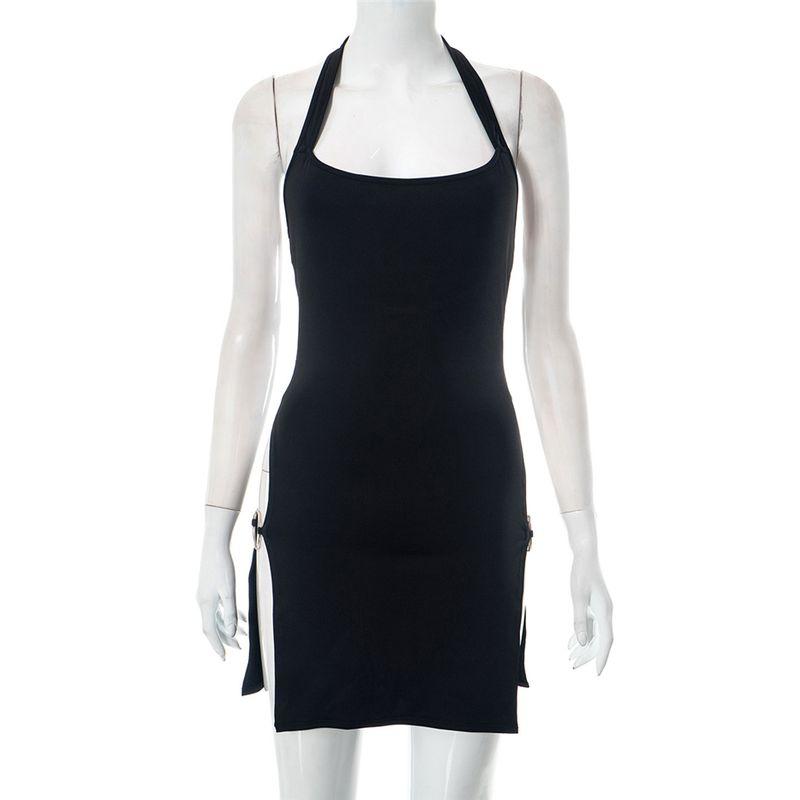 Европейское и американское сексуальное облегающее платье-халтер с открытой спиной и вырезами, короткая юбка, сексуальное облегающее мини-платье Black S
Европейское и американское сексуальное облегающее платье-халтер с открытой спиной и вырезами, короткая юбка, сексуальное облегающее мини-платье Black S