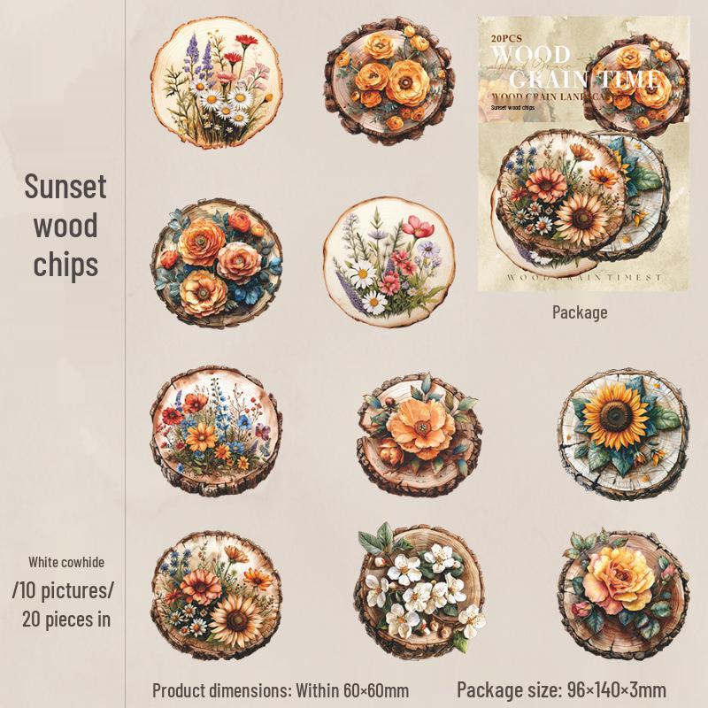 Ketchup Girl Tree Theme Wood Grain Stickers: 20 White-Edgeless Sheets, 6 Styles
Ketchup Girl Tree Theme Wood Grain Stickers: 20 White-Edgeless Sheets, 6 Styles