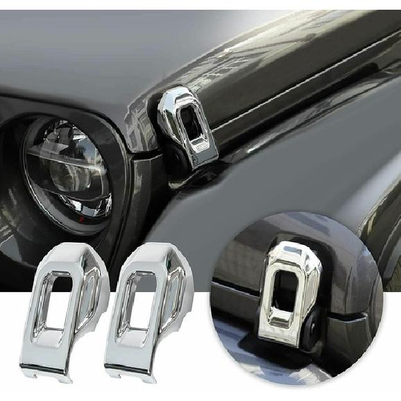 Chrome Hood Latch Lock Catch Brackets Cover for Jeep Wrangler JL JLU JT Parts P
Chrome Hood Latch Lock Catch Brackets Cover for Jeep Wrangler JL JLU JT Parts P
