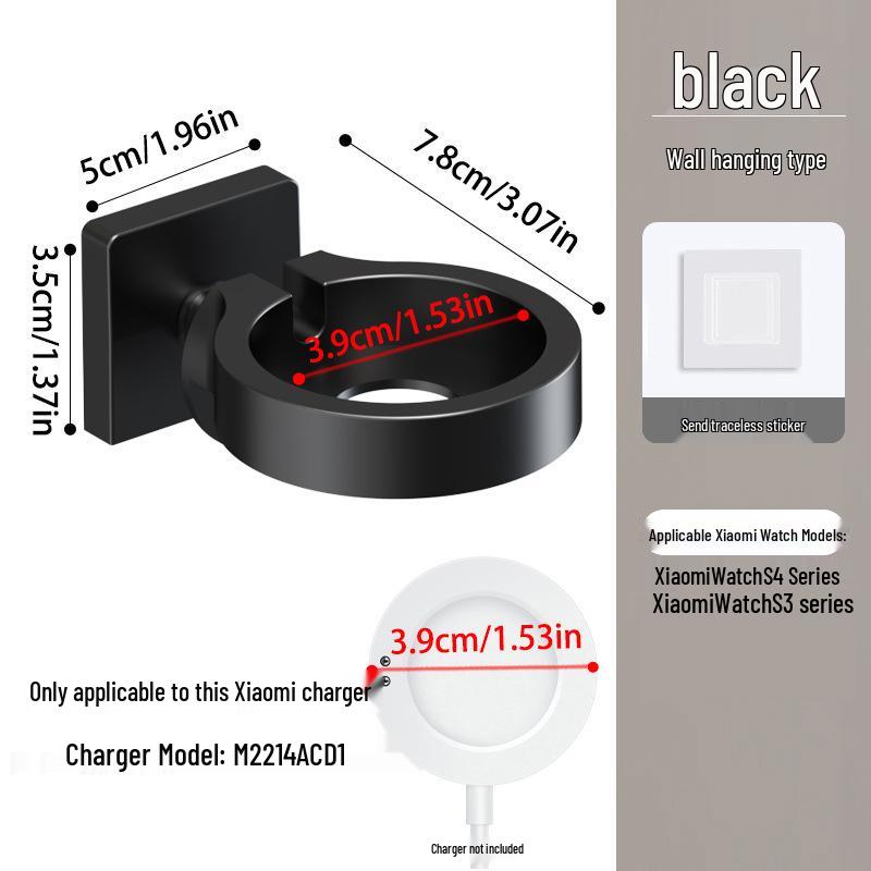 Universal Smartwatch Charging Stand: No-Drill Wall Mount & Storage Rack for Apple, Huawei, Xiaomi, Samsung
Universal Smartwatch Charging Stand: No-Drill Wall Mount & Storage Rack for Apple, Huawei, Xiaomi, Samsung